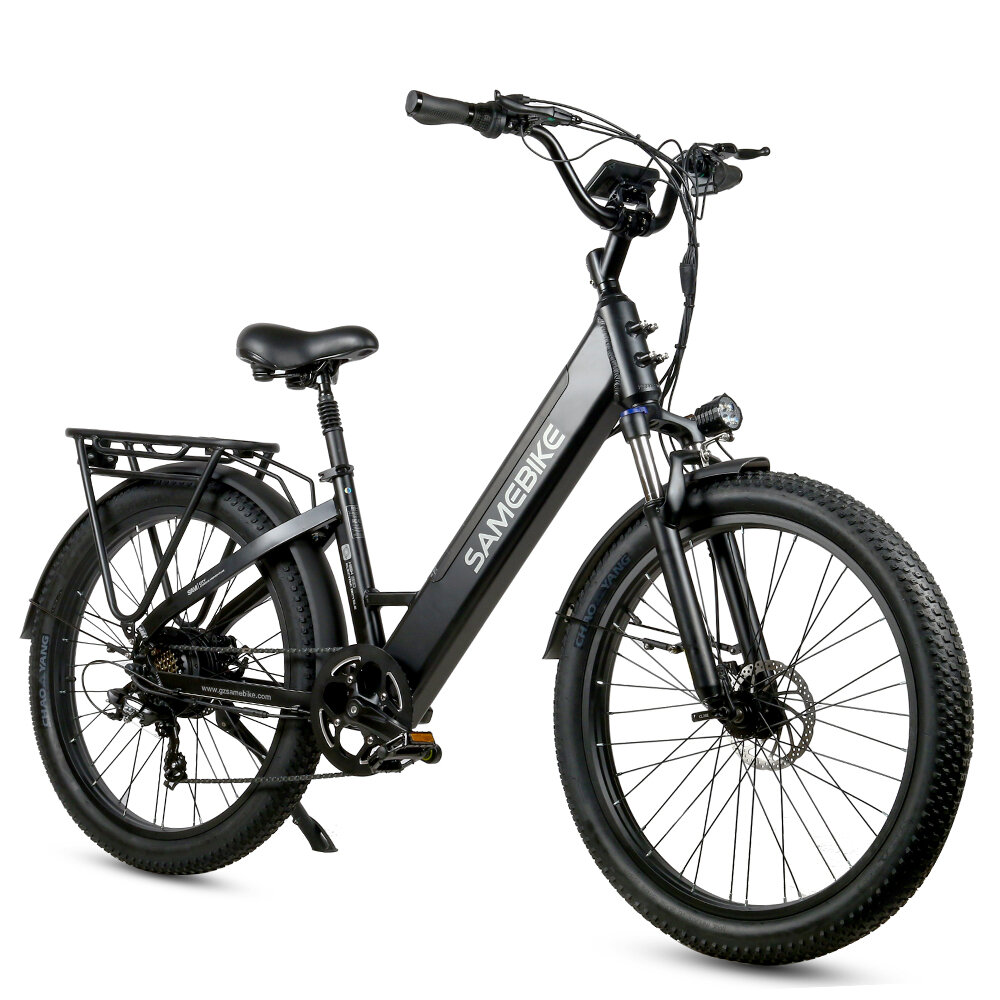 [USA Direct] SAMEBIKE RS-A01 14Ah 48V 500W 26 Inches Electric Bike Smart Bike 40-80km Mileage Max Load 100-150kg With EU Plug Dual Dics Brake COD