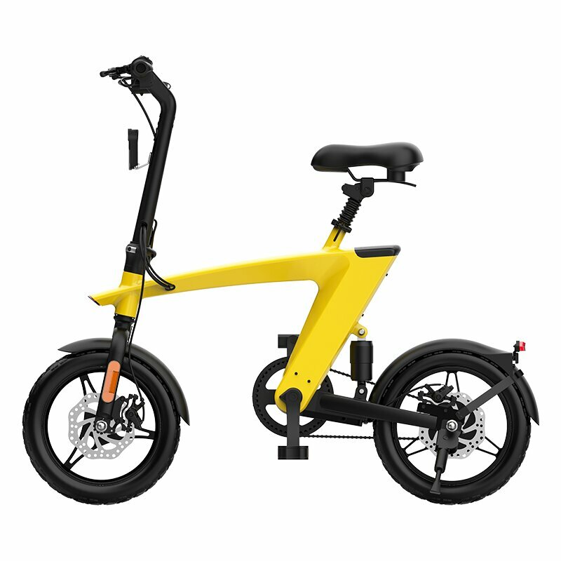 [USA Direct] H1 Electric Bike 250W Motor 36V 10Ah Battery 14inch Tires 25KM/H Top Speed 75KM Mileage Range 100KG Max Load Electric Bicycle COD