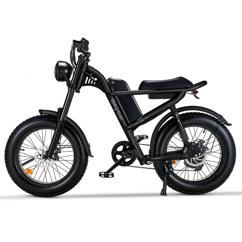 [USA DIRECT] Riding's times Z8 48V 15A 500W 20*4.0 Inch Fat Tire Electric Bike 90-120km Max Range Dual Mechanical Disc Brake COD