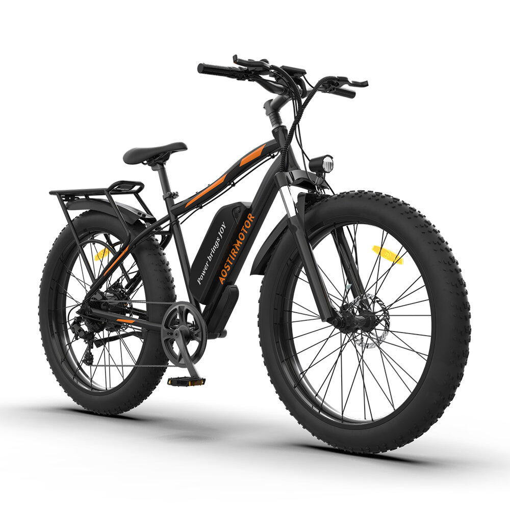 [USA Direct] AOSTIRMOTOR S07-B Electric Bike 750W Motor 48V 13Ah Battery 26inch Tires 25-35KM Max Mileage 140KG Max Load Electric Bicycle COD