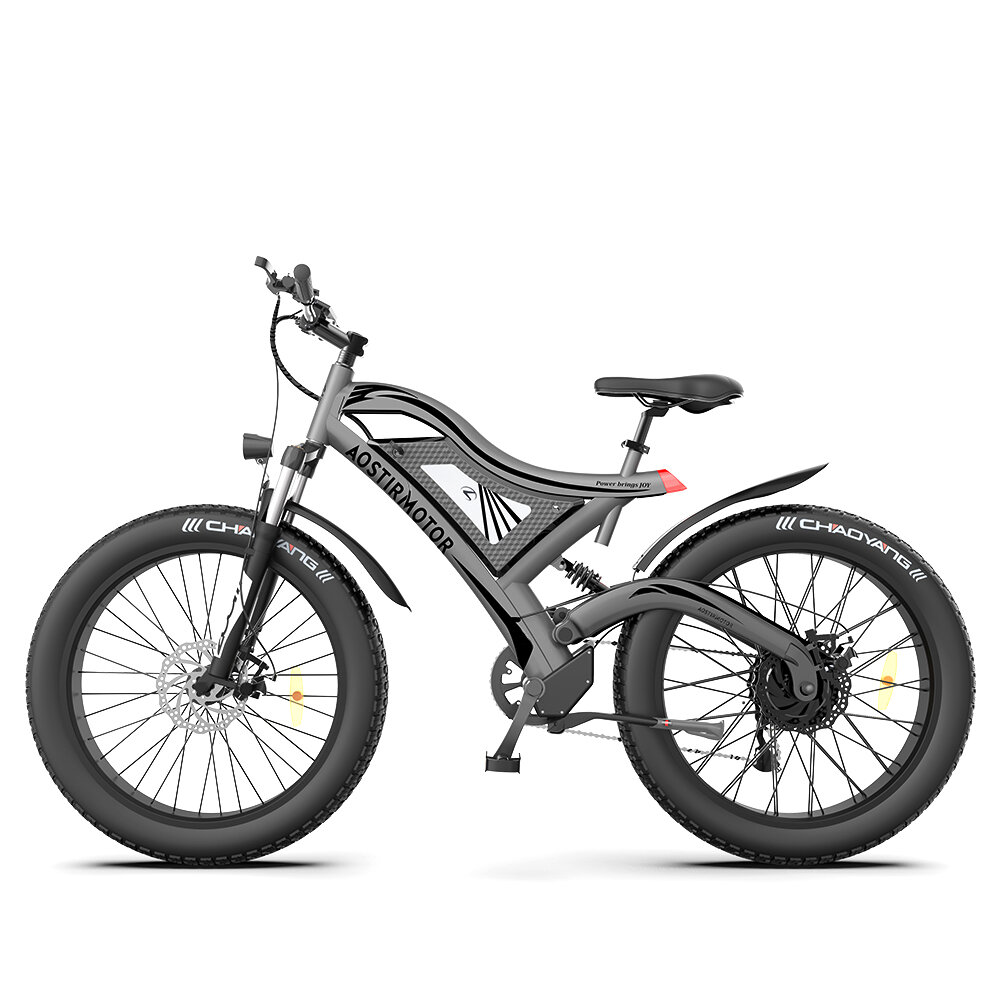 [USA Direct] AOSTIRMOTOR S18 Electric Bike 750W Motor 48V 15AH Battery 26inch Tires 25-35KM Max Mileage 140KG Max Load Electric Bicycle COD