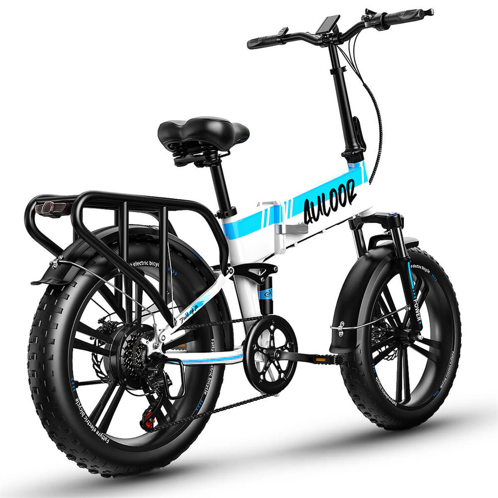 [USA DIRECT] Auloor HM20 Electric Bike 48V 12.8AH LG Battery 750W Motor 20inch Tires 50-80KM Max Mileage 150KG Max Load Electric Bicycle COD