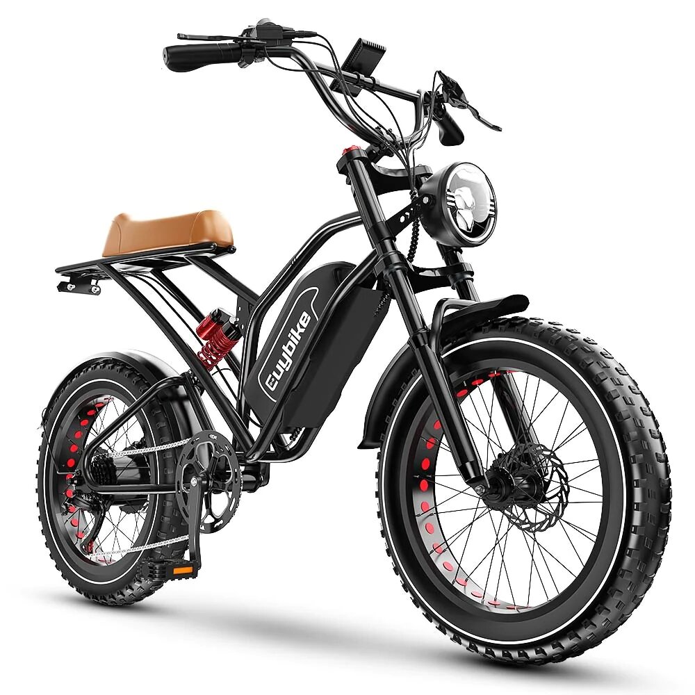 [USA DIRECT] Euybike S4 Electric Bike 48V 25AH Battery 1000W Motor 20inch Tires 85-125KM Max Mileage 180KG Max Load Electric Bicycle COD