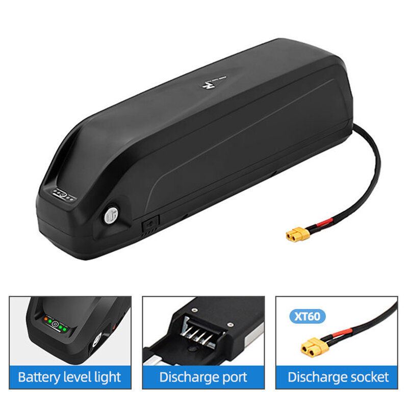[USA Direct] NLK 48V 13AH 624W Electric Bike Battery Lithium Li-ion 18650 Battery with 30A BMS Protection Board 3A Charger for 1000W 750W 500W 350W Motor Kit