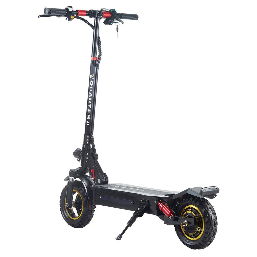 [USA DIRECT] OBARTER X1 Electric Scooter 13AH Battery 48V 1000W Motor 10inch Tires 30-40KM Mileage Range 120KG Max Load Folding E-Scooter COD