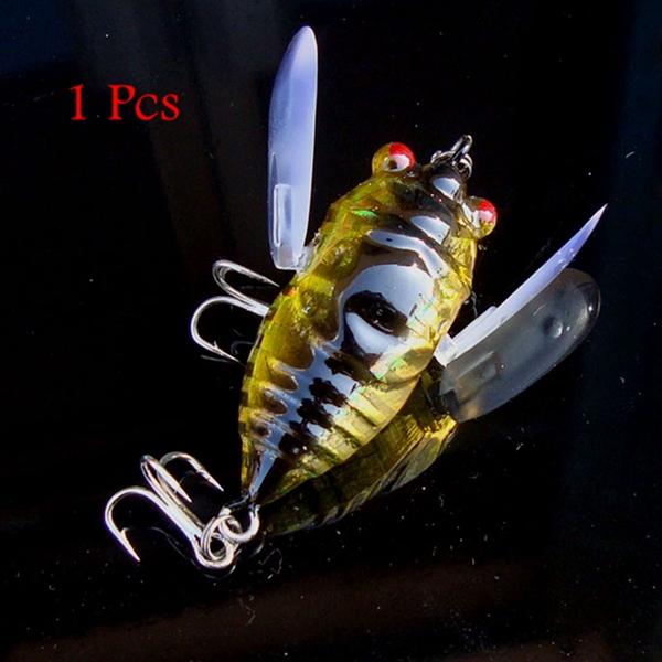 1pcs Cicada Minnow Fishing Lure Hard Tackle Bait Fishing Hook Bass Crankbaits Hook COD