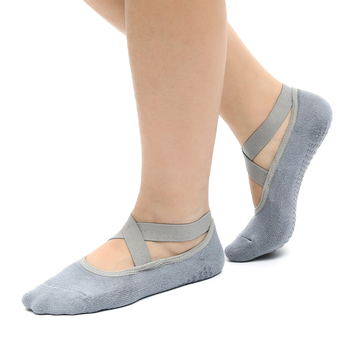 CHARMINER 2PCS/3PCS Cross-strap Yoga Socks Non-slip and Breathable Suitable for Ballet Pilates Yoga for Female COD
