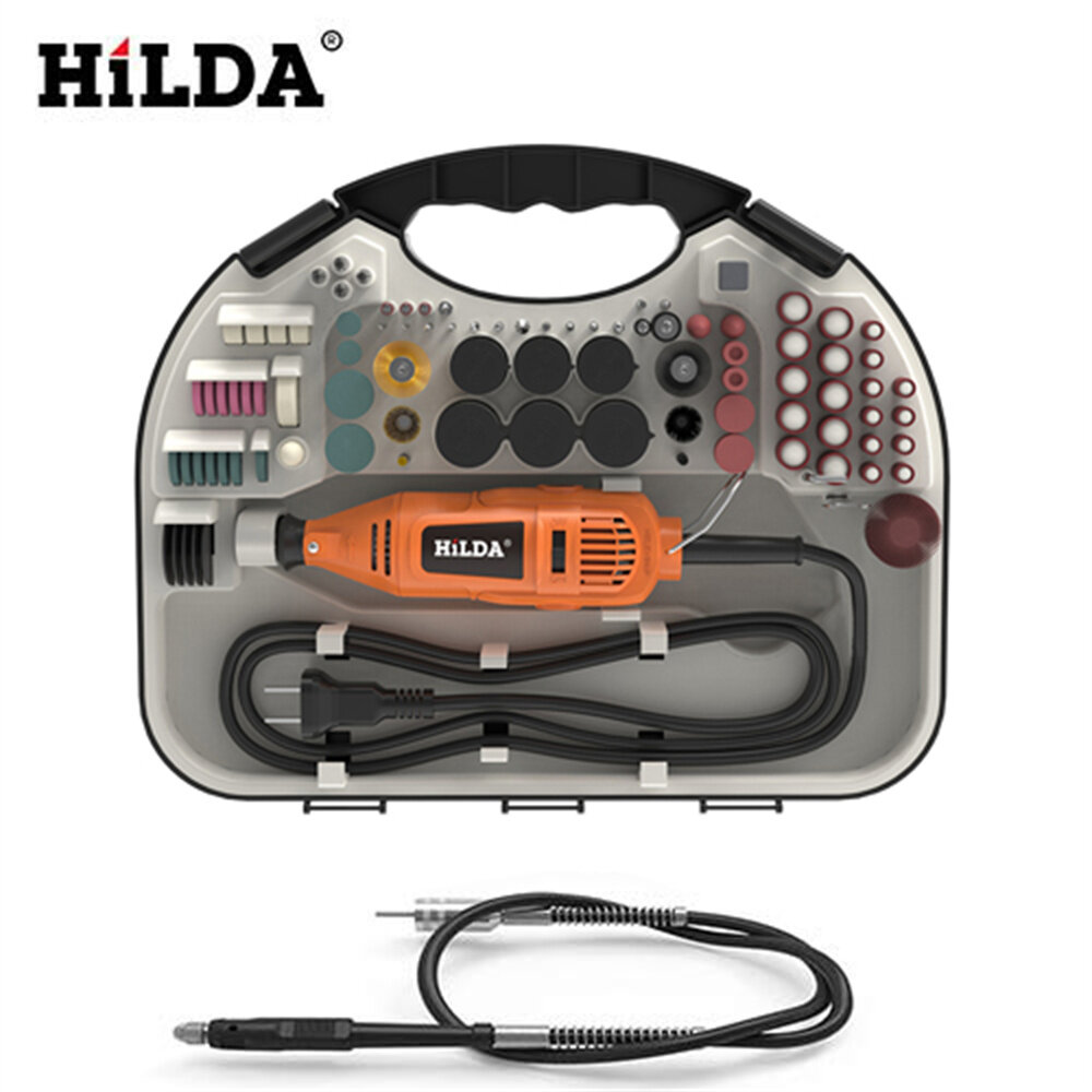 HILDA Electric Mini Drill Grinder Engraving Pen Mini Drill Electric Rotary Tool Grinding Machine Accessories COD