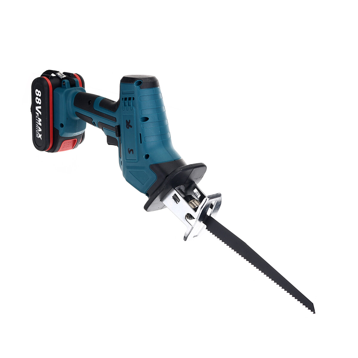 Cordless Reciprocating Saw With 4 Blades & Battery Rechargeable Electric Saw for Sawing Branches Metal PVC Wood COD