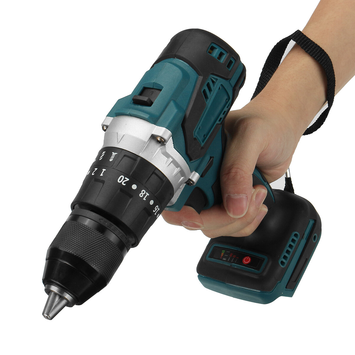 520NM 4000rpm Brushless Cordless Impact Drill Diver For Makita 18V Battery COD