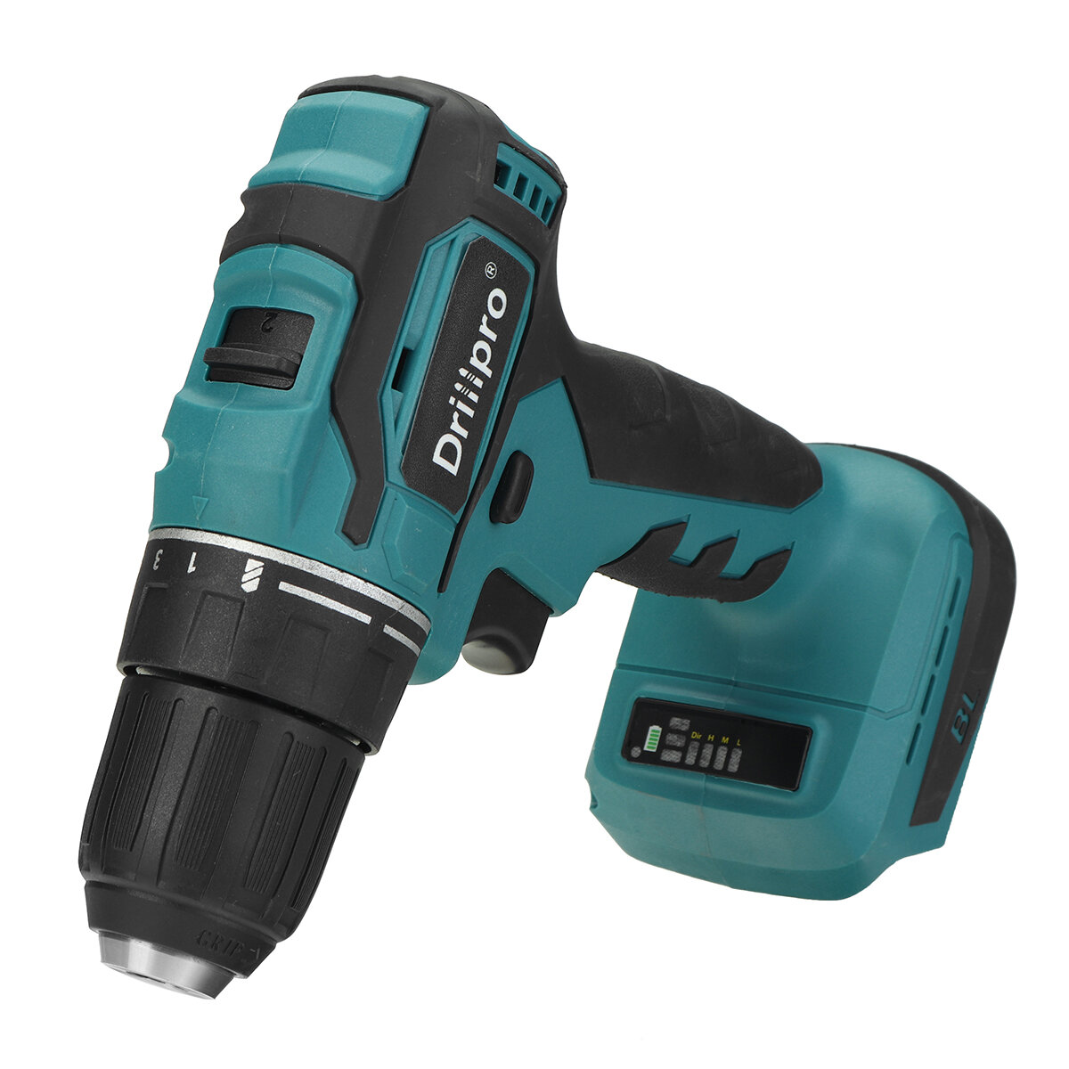Drillpro 10mm/13mm Cordless Brushless Drill Driver Rechargable Electric Drill Fit Mak COD