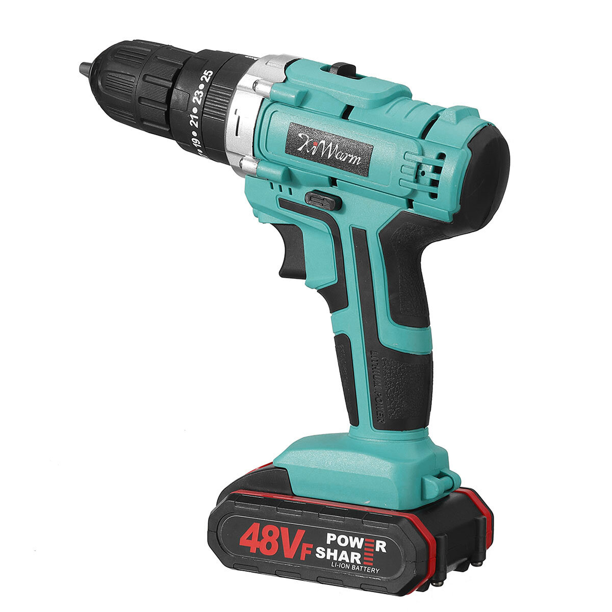 KiWarm 1200mAh 48VF Brushless Cordless Impact Drill Electric Impact Drill with Battery COD