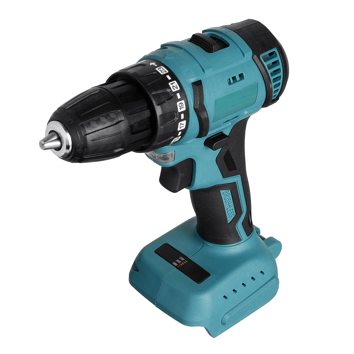 Drillpro 80N.m 2000RPM Brushless Cordless Electric Impact Drill Hammer Electric Screwdriver Variable Speed for Makita18V Battery COD