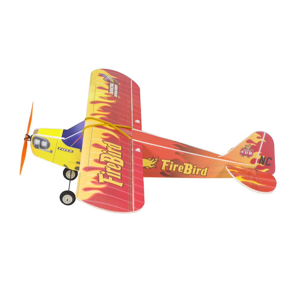 Dancing Wings Hobby E31 J3 FireBird 600mm Wingspan PP Foam RC Airplane Fixed Wing Aircraft KIT / KIT+Power Combo COD