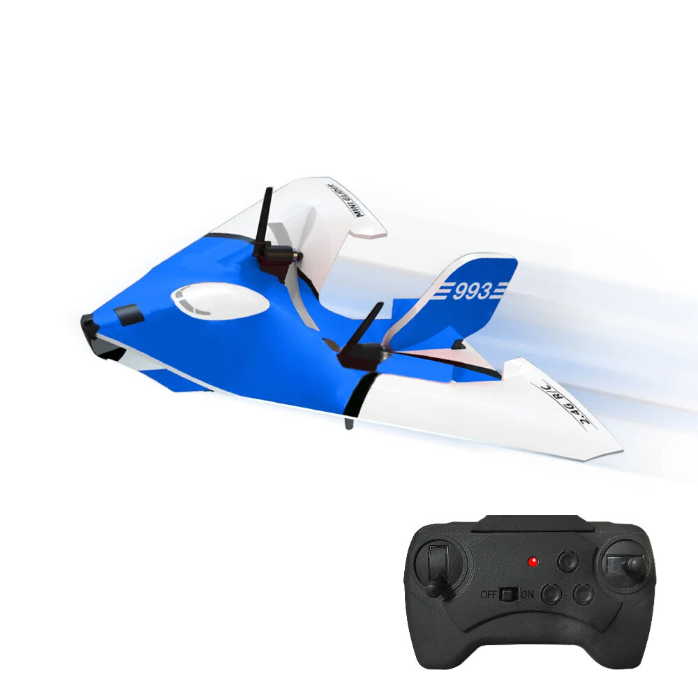 Ushining 993 2.4GHz MPP Delta Wing RC Airplane Glider RTF with Integrated Gyroscope for Beginners COD