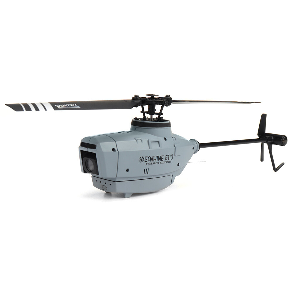 Eachine E110 2.4G 4CH 6-Axis Gyro 720P Camera Optical Flow Localization Flybarless Scale RC Helicopter RTF COD