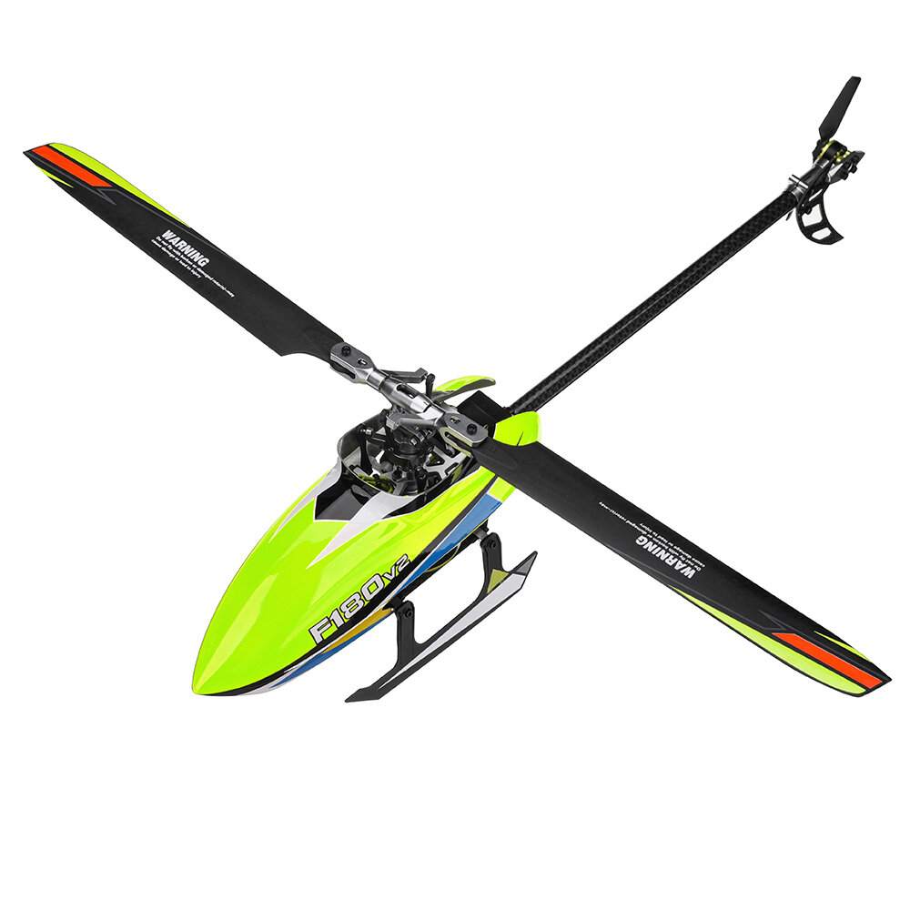 Eachine & YXZNRC F180 V2 6CH 3D6G System Dual Brushless Direct Drive Motor Flybarless RC Helicopter BNF Compatible with FUTABA S-FHSS COD