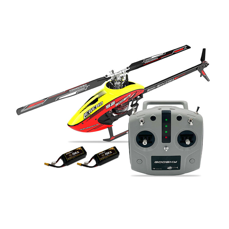 GOOSKY S2 6CH 3D Aerobatic Dual Brushless Direct Drive Motor RC Helicopter RTF with GTS Flight Control System COD