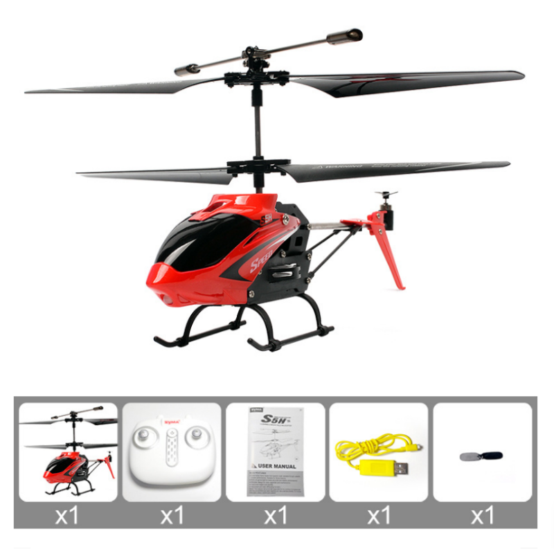 SYMA S5H 2.4Ghz 3CH Hovering One Key Take Off/Landing Alloy RC Helicopter RTF With Gyro COD