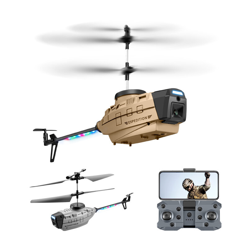 KY202 Black Bee 4CH 6-Axis 4K Dual Camera Air Gesture Obstacle Avoidance Intelligent Hover RC Helicopter RTF COD